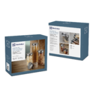 Conjunto de Potes de Vidro Translúcido e Inox Electrolux