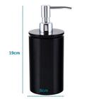 Conjunto De Potes Para Banheiro - Redondo - Preto