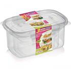 Conjunto De Potes Pmg Com Trava 3 Peças 460ml/850ml/2.2l