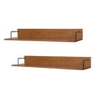 Conjunto De Prateleiras De Parede 2 Peças 120 Cm Sabor Caseir