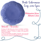 Conjunto De Pratos Cerâmica Sobremesa Chamonix 6pcs Cj7