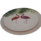 Conjunto De Pratos De Ceramica Flamingo  2 Pcs G 31cm X 31cm
