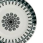 Conjunto De Pratos De Porcelana Fundos Folk 21,5cm 6 Peças -