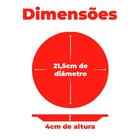 Conjunto De Pratos De Porcelana Fundos Folk 21,5cm 6 Peças -