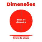 Conjunto De Pratos De Vidro Rasos Oriental 27cm 6 Peças - Lyor