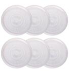 Conjunto De Pratos De Vidro Rasos Oriental 27cm 6 Peças - Lyor