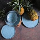 Conjunto De Pratos Fundos 06 Peças Linhas Breeze Porto Brasil