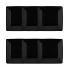 Conjunto De Pratos Fundos 06 Peças Quartier Black Oxford