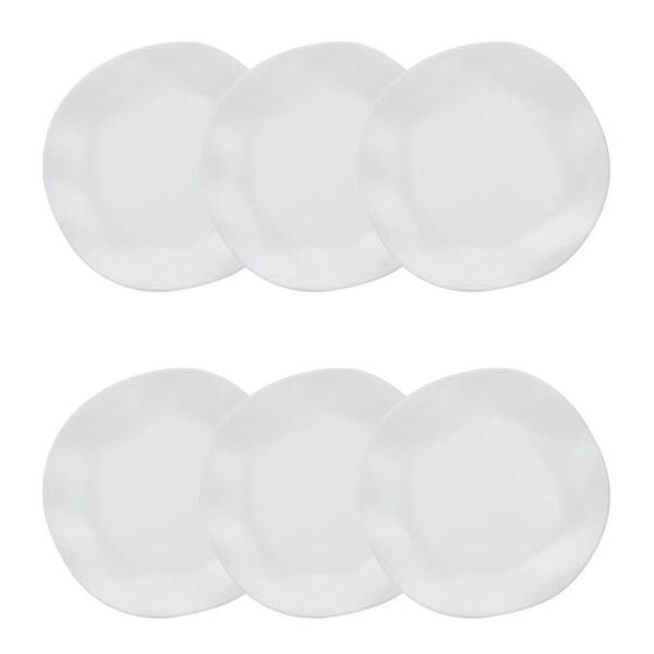 Conjunto De Pratos Fundos 06 Peças Ryo White Oxford
