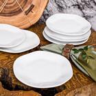 Conjunto De Pratos Fundos 06 Peças Ryo White Oxford