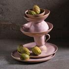 Conjunto De Pratos Rasos 06 Peças Linhas Litchi Porto Brasil