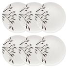 Conjunto De Pratos Rasos 6 Peças 26cm Lilac - Oxford