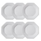 Conjunto De Pratos Sobremesa Porcelana Schmidt Prisma Com 6 P