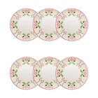 Conjunto De Pratos Sobremesas Com 06 Peças 19cm Unni Lima - O