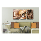 Conjunto De Quadro 70x150 Triptico E 4 Capas De Almofada Jesu