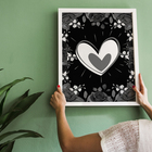 Conjunto De Quadros 60x40 Com Moldura Antes E Depois Preto E