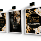 Conjunto De Quadros 60x40 Com Moldura E Vidro Antes E Depois