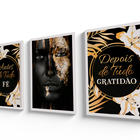 Conjunto De Quadros 60x40 Com Moldura E Vidro Antes E Depois