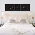 Conjunto De Quadros Decorativos Cabeceira Cama Casal Por Toda