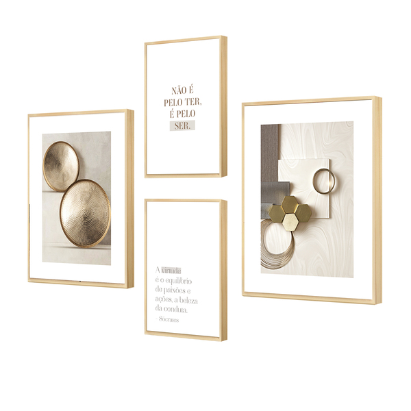 Conjunto De Quadros Elegante Frases Motivacionais Cozinha