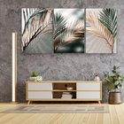 Conjunto De Quadros Trio Folhagem