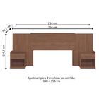 Conjunto De Quarto Casal Completo Pelagios Jatobá Areia