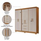 Conjunto De Quarto Com 1 Guarda-roupa E 1 Cômoda Freijo/off W