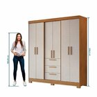 Conjunto De Quarto Com 1 Guarda-roupa E 1 Cômoda Freijo/off W