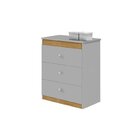 Conjunto De Quarto De Bebê Guarda Roupas 3 Portas 2 Gavetas C