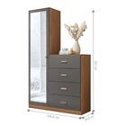 Conjunto De Quarto De Casal Completo Lavoie Jatobá Areia