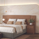 Conjunto De Quarto De Casal Completo Tremble Jatobá