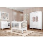 Conjunto De Quarto Para Bebê 1 Berço 1 Cômoda 1 Guarda Roupa