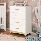 Conjunto De Quarto Para Bebê 1 Berço Americano E 1 Cômoda 4 G