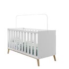 Conjunto De Quarto Para Bebê 1 Berço Americano Lecce 1 Cômoda