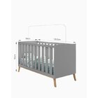 Conjunto De Quarto Para Bebê 1 Berço Lecce 1 Cômoda Com 4 Gav