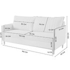 Conjunto De Sala De Estar 1 Sofá Dois Lugares Persa E 2 Poltr