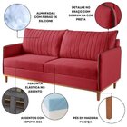 Conjunto De Sala De Estar 1 Sofá Dois Lugares Persa E 2 Poltr