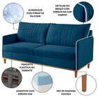 Conjunto De Sala De Estar 1 Sofá Dois Lugares Persa E 2 Poltr