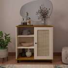 Conjunto De Sala De Estar Charlotte Com Rack 2 Pt, Buffet 1 P