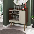 Conjunto De Sala De Estar Maitê Nogal Off White