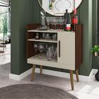 Conjunto De Sala De Estar Maitê Nogal Off White