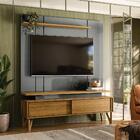 Conjunto De Sala De Estar Maldivas Freijó Cinza Perolizado