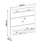 Conjunto De Sala De Estar Monza Com Painel Para Tv Até 50 Pol