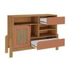 Conjunto De Sala De Estar Nature Com Rack Para Tv Até 65 Pole