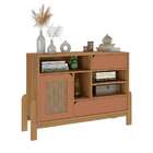 Conjunto De Sala De Estar Nature Com Rack Para Tv Até 65 Pole