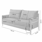 Conjunto De Sala De Estar Orion Com 1 Sofá 2 Lugares Living E