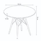 Conjunto De Sala De Jantar 120x75cm Tampo Mdf Com 4 Cadeiras