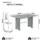 Conjunto De Sala De Jantar 1 Mesa Granito E 4 Cadeiras Lara A