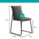 Conjunto De Sala De Jantar 6 Cadeiras Chloe Carraro Nogal Pre