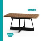 Conjunto De Sala De Jantar 6 Cadeiras Chloe Carraro Nogal Pre